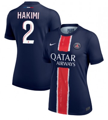 Paris Saint-Germain Achraf Hakimi #2 Hjemmebanetrøje Dame 2024-25 Kort ærmer